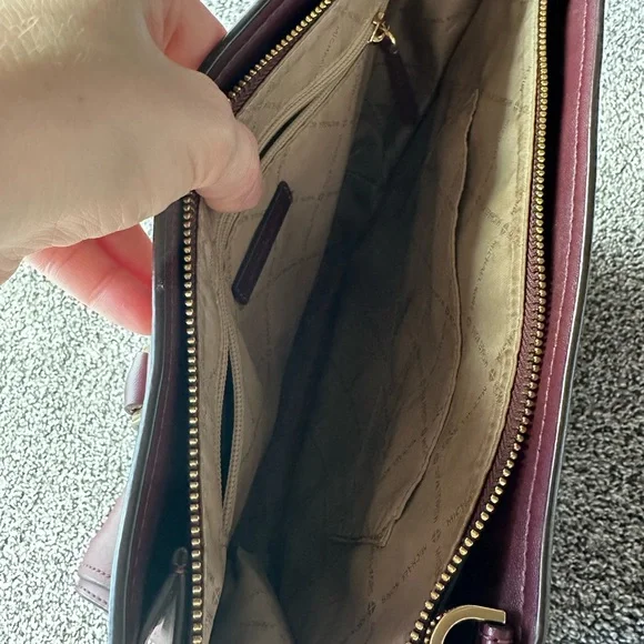 Michael Kors Plum Satchel - Picture 8 of 14